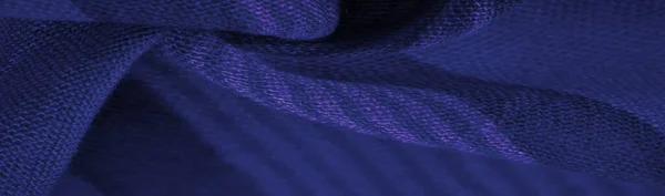Textura Contexto Tecido Seda Azul Azure Azul Brilhante Como Céu — Fotografia de Stock