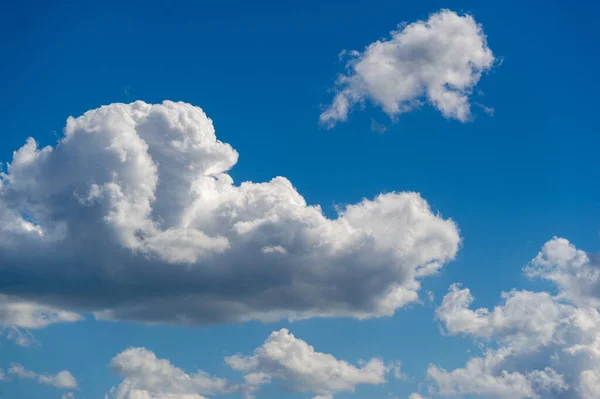 Designerfotografie Himmel Und Wolken Kumulus Auf Blauem Hintergrund — Stockfoto