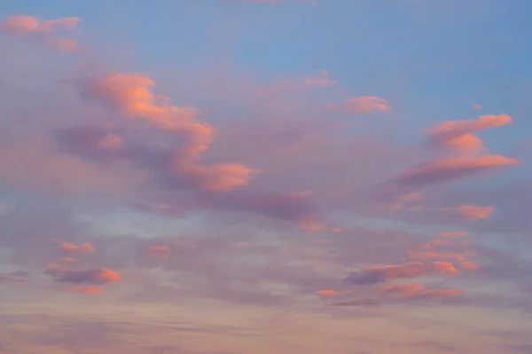 Designer Photography. Sky and clouds cumulus on a blue background