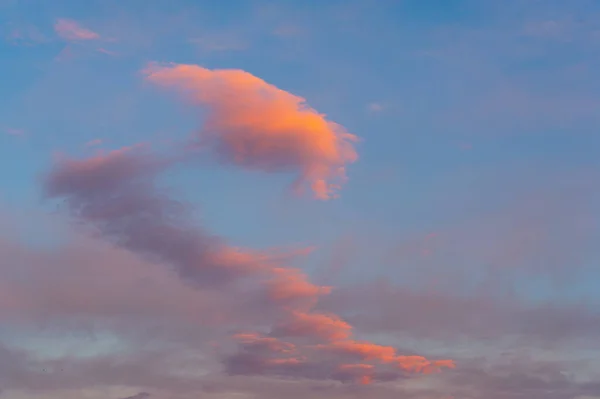 Designer Photography. Sky and clouds cumulus on a blue background