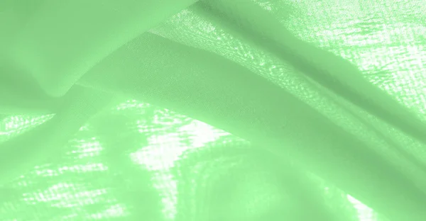 Текстура Предыстория Зеленая Шелковая Ткань Тонкие Сильные Мягкие Блестящие Волокна — стоковое фото