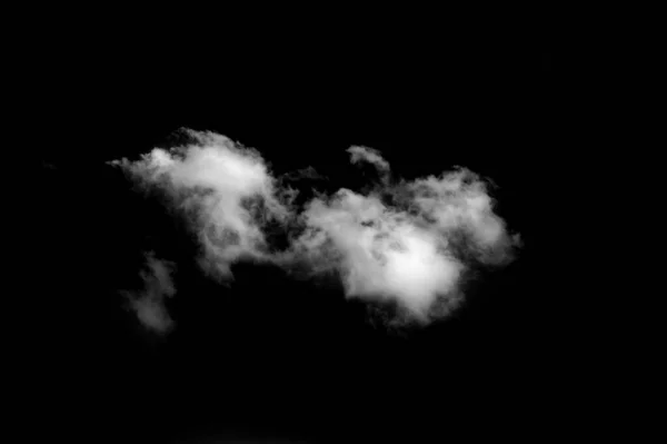 Puste Prac Projektowych Chmury Czarno Białe Czarnym Neutralnym Tle — Zdjęcie stockowe