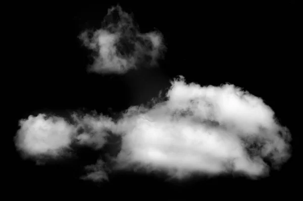 デザインの仕事は空白だ 雲は黒と白で 黒の中性の背景にあります — ストック写真