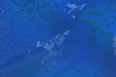 Doku, arka plan, tasarım. Çiçek desenli yeşil kumaş. Çiçekli botanik çiçekleri. Arkaplan çizimleri kümesi.