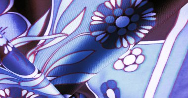 Doku, arkaplan, desen, kahverengi mavi, beyaz çiçek deseni, geometrik çizgiler. Yeni, modern renk paletini tanıtır, herhangi bir tasarıma karmaşıklık eklemeyi ideal kılar.