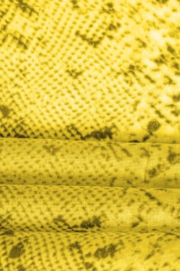 Kare desenli sarı kumaş, parlak sarı kumaşın yakın plan dokusu. arkaplan, doku, desen,
