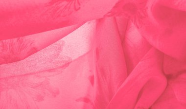 Kırmızı ipek kumaş, çayırda boyanmış çiçekler, çiçek arkaplanı. Renkli bir kompozisyonda bir sürü soluk çiçek. Arkaplan dokusu