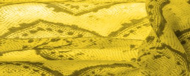 Kare desenli sarı kumaş, parlak sarı kumaşın yakın plan dokusu. arkaplan, doku, desen,