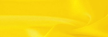 Sarı ipek kumaş, zarif, zarif, sarı saten, lüks kumaş, soyut tasarım. arkaplan dokusu, desen