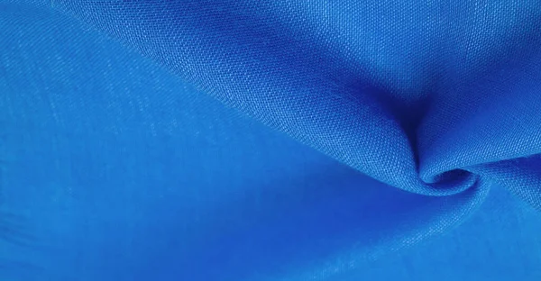 Textura Seda Azul Marino Tejido Grano Fino Azul Producto Escritorio — Foto de Stock