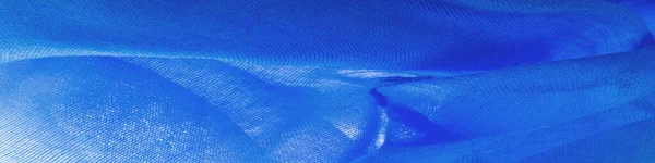 Темно Синяя Шелковая Текстура Синяя Мелкая Зернистая Ткань Десктопный Продукт — стоковое фото