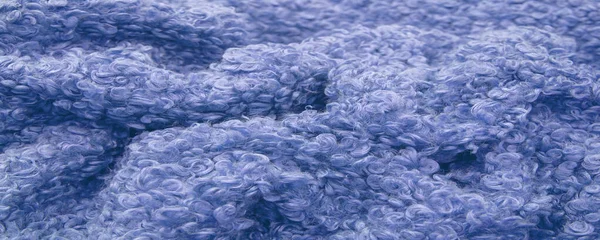 Sztuczna Skóra Barana Karakul Niebieski Kolor Niesamowicie Wysokiej Jakości Sztuczne — Zdjęcie stockowe