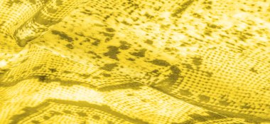 Kare desenli sarı kumaş, parlak sarı kumaşın yakın plan dokusu. arkaplan, doku, desen,