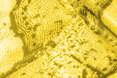 Kare desenli sarı kumaş, parlak sarı kumaşın yakın plan dokusu. arkaplan, doku, desen,