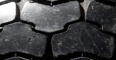 Lastik izi aşınmış. Doku, arkaplan, desen