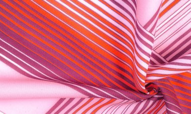 İpek kumaş, geometrik kesişim çizgileri, farklı tonlarda kırmızı ve beyaz desenler, geometrik desen, projeleriniz için ayarlandı, doku, arkaplan, desen