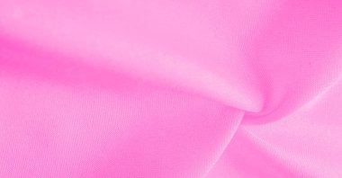 Pembe ipek kumaş, zarif, dalgalı, kırmızı pembe saten lüks kumaş, soyut tasarım. arkaplan dokusu, desen