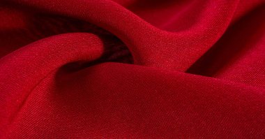 Kırmızı ipek kumaş. Hoş bir parlaklığı olan çok hafif yapışkan kumaş. Çevrimiçi projelerine zarafet katmak için mükemmel. doku arkaplanı, desen