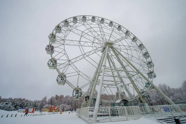 Schnee Ruft Reaktionen Hervor Die Bis Die Kindheit Zurückreichen Die — Stockfoto