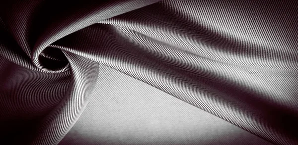 Chocolate Color Fabric Silk Fabric Dense Weaving Photo Studio Black — Stock Photo, Image