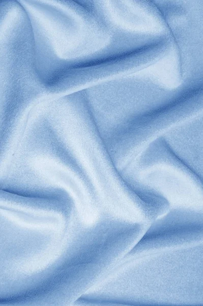 Fabric Warm Blue Wool Dense Lot Weight Texture Background Pattern — Stock Photo, Image