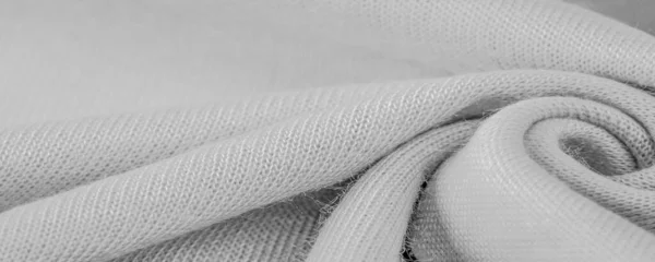 ソリッドカラーウール生地 黒と白の質感 抽象芸術を感じた 背景の質感 パターン — ストック写真