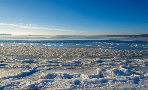 Beau Paysage Hiver Scène Enneigée — Photo