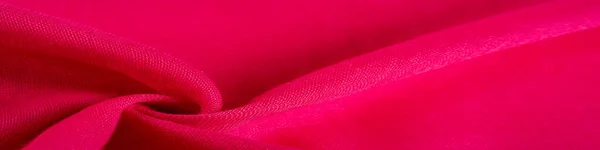 Tecido Seda Vermelho Grunge Textura Superficial Com Grãos Finos Corando — Fotografia de Stock