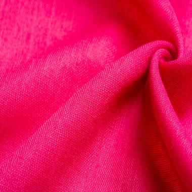 Doku. Arka plan. kumaş ipek kırmızı mat bir renk, (boya veya yüzey) donuk ve düz, bir parlaklık olmadan.