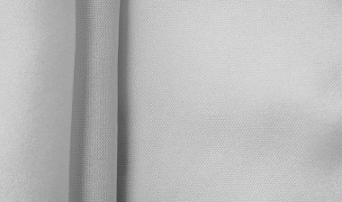 Tek renkli ipek kumaş, zarif, dalgalı, siyah beyaz saten ipek kumaş, soyut tasarım. arkaplan dokusu, desen