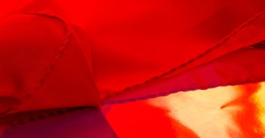 Kırmızı ipek kumaş, yakut rengi ipek kumaş, doku arka planı, makro. Soyut tasarım. şablon