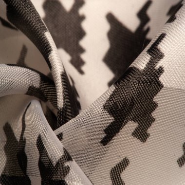 Arkaplan dokusu, dekoratif süs, ipek kumaş tarçın bej ve sarı, resim, geometrik, çiçekli veya diğer elementlerin kombinasyonunun grafik dekorasyonu.