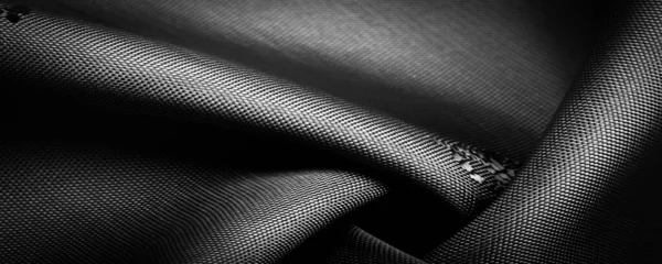 Silk Fabric Dark Black Small Pattern Pattern Combination Lines Colors — Stock Photo, Image