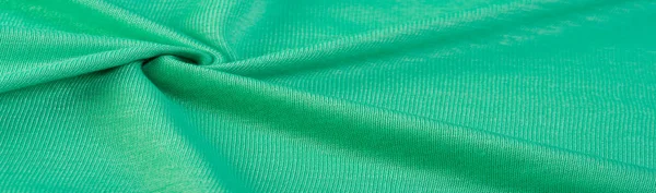 緑の毛織物 エメラルドグリーンの質感 抽象芸術を感じた 背景の質感 パターン — ストック写真