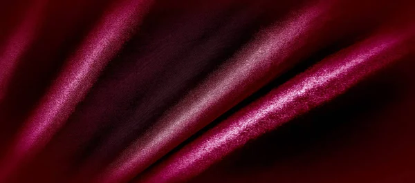 Красная Шелковая Ткань Pentasoft Фото Атлас Красивая Королевская Шелковая Ткань — стоковое фото