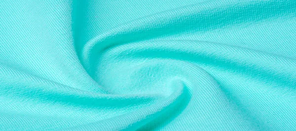 Tecido Malha Azul Turquesa Azul Textura Fundo Padrão — Fotografia de Stock