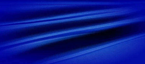 Текстура Шелковая Ткань Синего Цвета Сделано Настроения Познакомим Высоким Качеством — стоковое фото