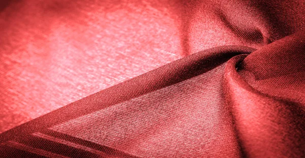 Zijde Stof Met Rode Strepen Abstracte Zijdetonen Robijntinten Vintage Patroon — Stockfoto