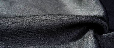 Siyah kumaş. Doğal kumaştan soyut kırmızı arkaplan. Pamuk. Doku, arkaplan, desen