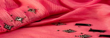 İpek desen, pembe arkaplan