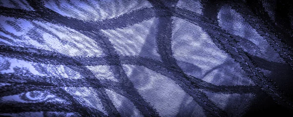 Tejido Seda Con Rayas Azules Tonos Seda Abstractos Tonos Zafiro —  Fotos de Stock