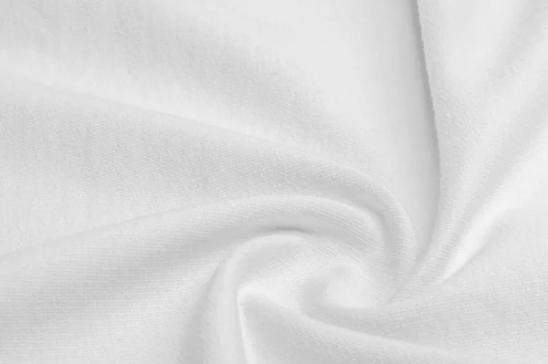 Tessuto Bianco Lavorato Maglia Astratto Modello Texture Sfondo — Foto Stock