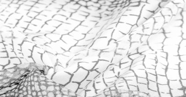 Doku. Geçmişi. Şablon. piton ipeği kumaşı, beyaz ve siyah desen, Afrika teması, fark, samur, ebon, müstehcen