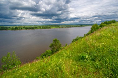 Gün ışığında güzel yaz manzarası
