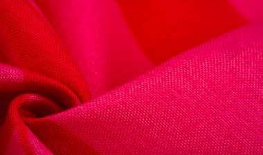 Doku, arkaplan, desen, kırmızı kumaş soyut desenli beyaz bir çiçek, tafta. Bu bir pamuk kumaş. Plastiklik ve sertlik farkları var. Bundan sonra, tasarımın harika..