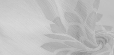 Doku, arka plan, desen, hisler, beyaz çiçekler. Foulard, ipekten ya da ipekten ya da pamuktan yapılmış hafif bir kumaştır.. 