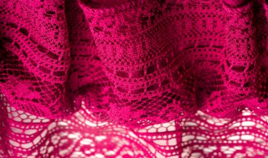 doku, arkaplan, tasarım, kırmızı dantel örgü üçgen atkı, şal, sonbahar kış eşarbı, başlık, düğün aksesuarları Fikirler, tasarımcı moda aksesuarları.