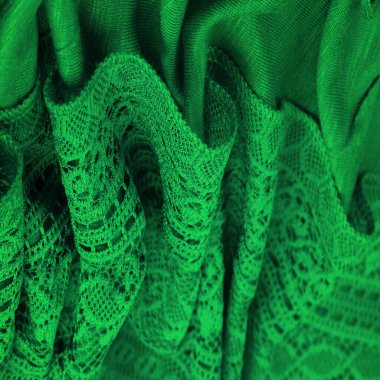  Yeşil örülmüş dantel üçgen atkı, şal, sonbahar kış eşarbı, kapüşon, düğün aksesuarları proje fikirleri, tasarımcı moda aksesuarları. doku