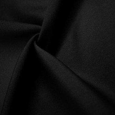 Siyah ipek kumaş, bu ipek saten dokuma. Yoğunluk, pürüzsüzlük ve ön tarafın parlaklık, yumuşaklık, doku, arka plan farkları 