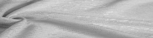 ファブリック スパンコールインサート付きホワイトゴールド シルバークリプトンストライプのホワイトストライプ デザイナーファブリック テクスチャ — ストック写真